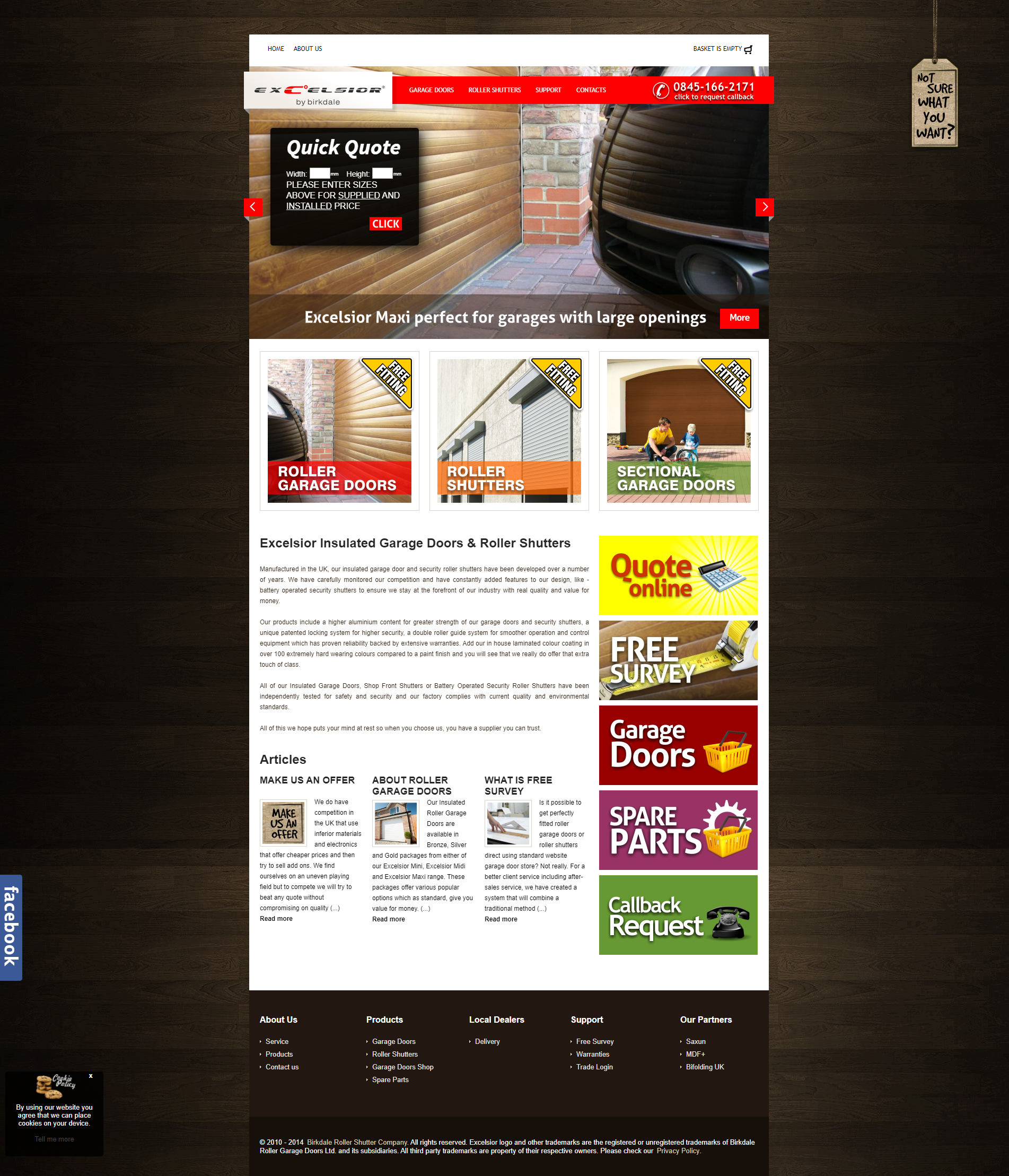 Strona do zamawiania bram garażowych wersja 2