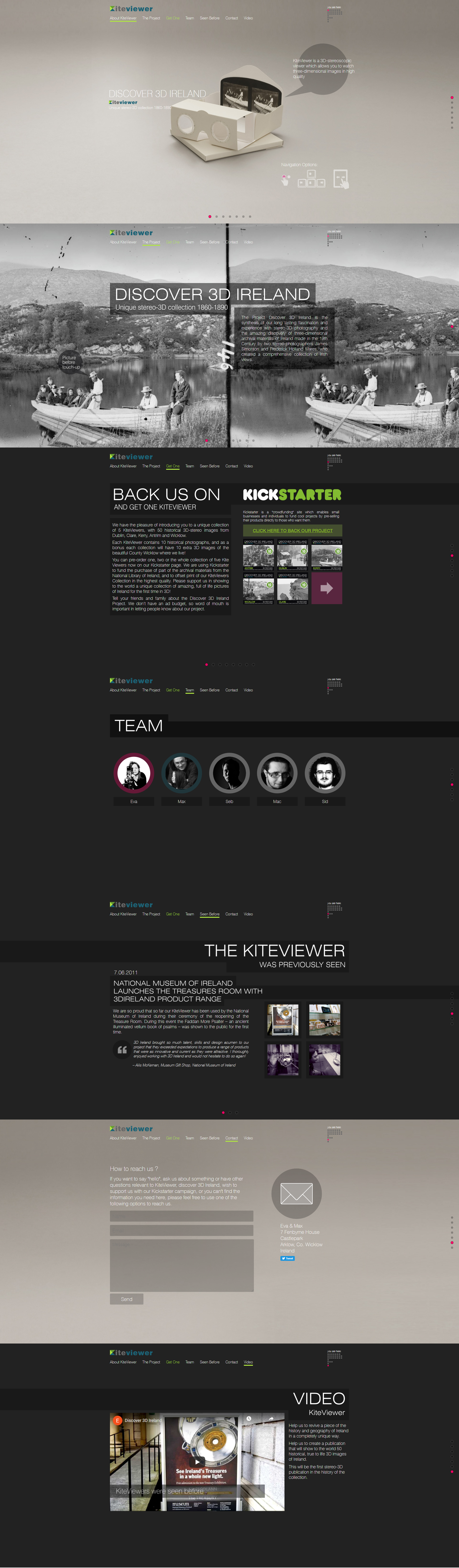 Strona zrobiona na potrzeby kampanii crowdfundingowej Kickstartera